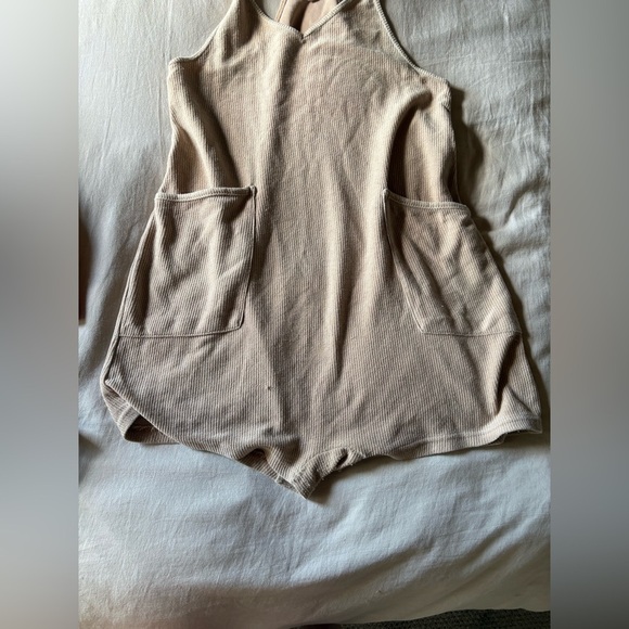Anthropologie Cream T+S Knit Romper - Picture 1 of 3